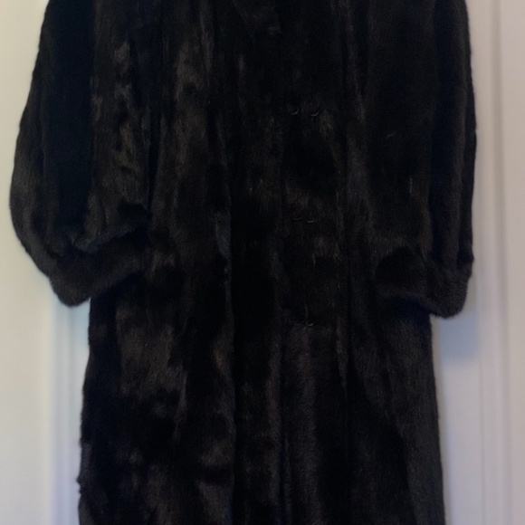 Black mink fur coat - Picture 2 of 6